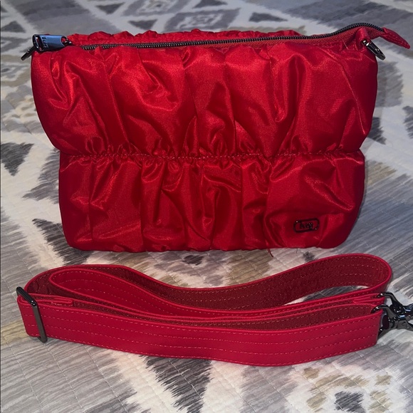 lug Handbags - Lug Flounce Poppy Red